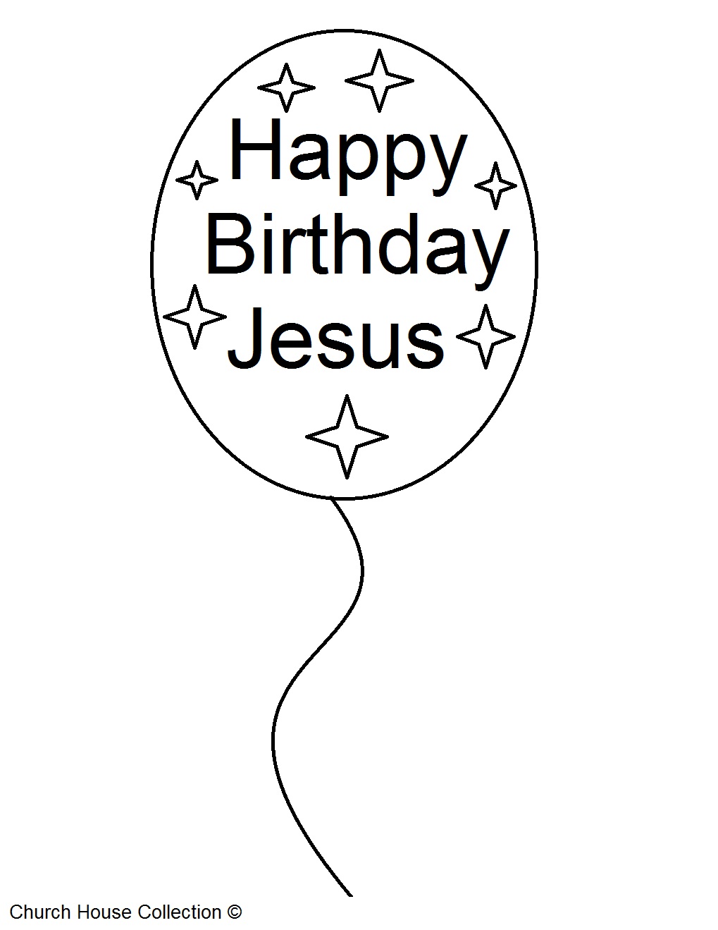 Happy Birthday Jesus Coloring Pages
